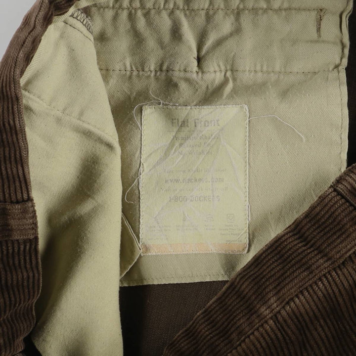 Dockers Corduroy Pants, Men's, Size W35, Vintage cotton brown type Vintage Second Hand