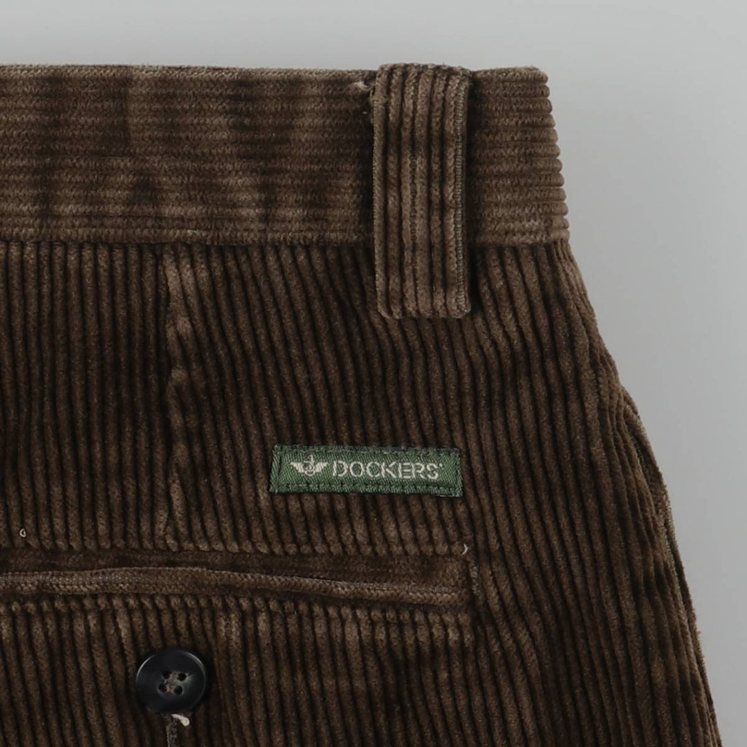 Dockers Corduroy Pants, Men's, Size W35, Vintage cotton brown type Vintage Second Hand