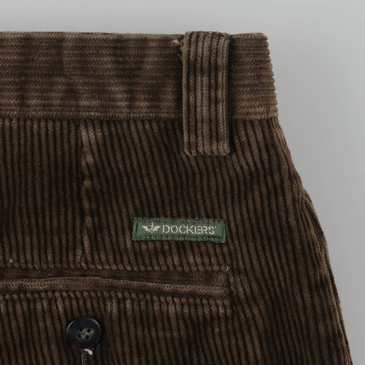 Dockers Corduroy Pants, Men's, Size W35, Vintage cotton brown type Vintage Second Hand