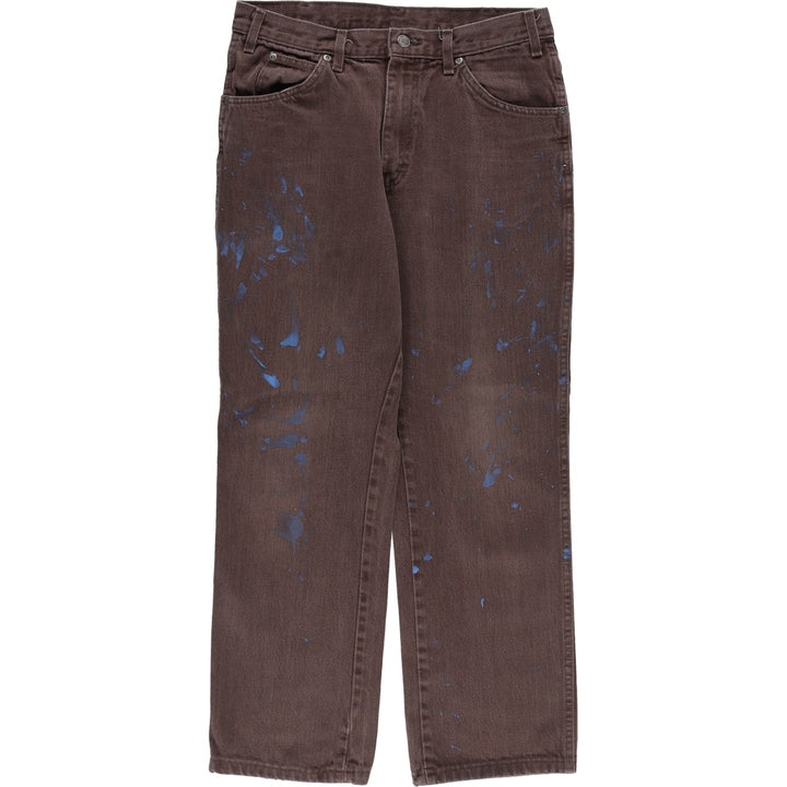 Dickies Painted Straight Denim Pants, Men's, Size W30 cotton brown type Vintage Second Hand