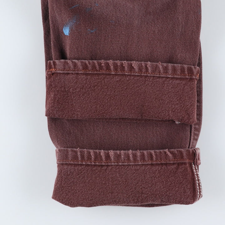 Dickies Painted Straight Denim Pants, Men's, Size W30 cotton brown type Vintage Second Hand
