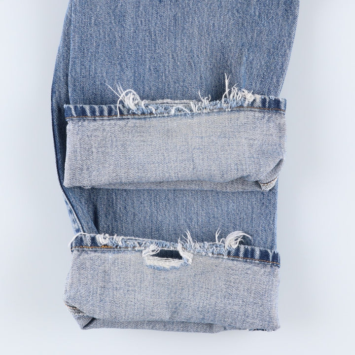 Levi's 501 Straight Leg Button-Fly Denim Pants for Men, W34 equivalent cotton blue type Vintage Second Hand