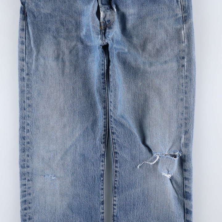 Levi's 501 Straight Leg Button-Fly Denim Pants for Men, W34 equivalent cotton blue type Vintage Second Hand