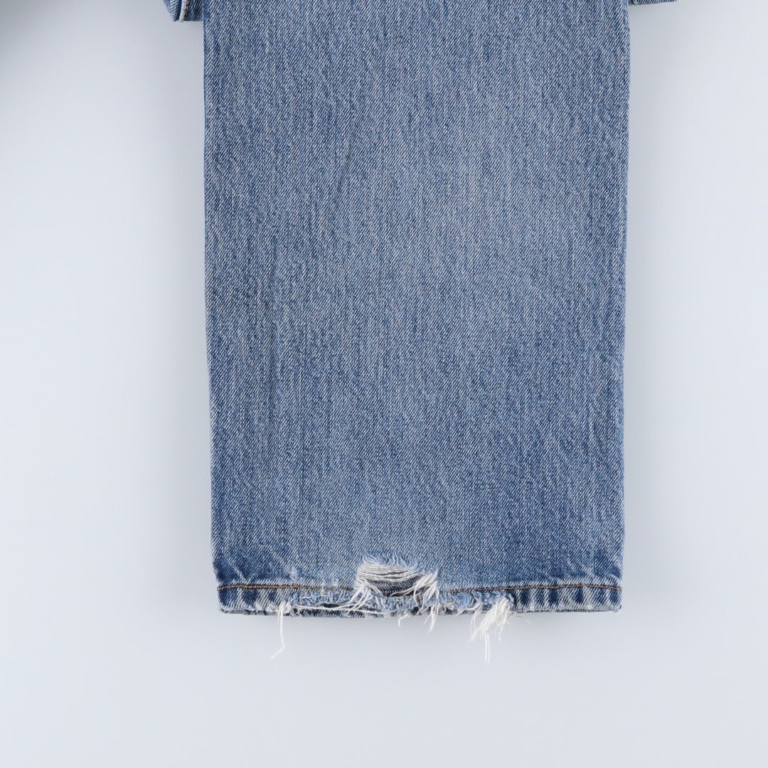 Levi's 501 Straight Leg Button-Fly Denim Pants for Men, W34 equivalent cotton blue type Vintage Second Hand