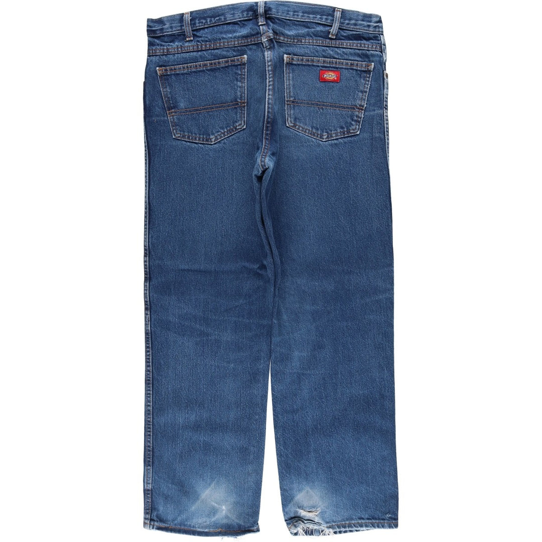 Dickies Straight Denim Pants for Men, W35 cotton blue type Vintage Second Hand