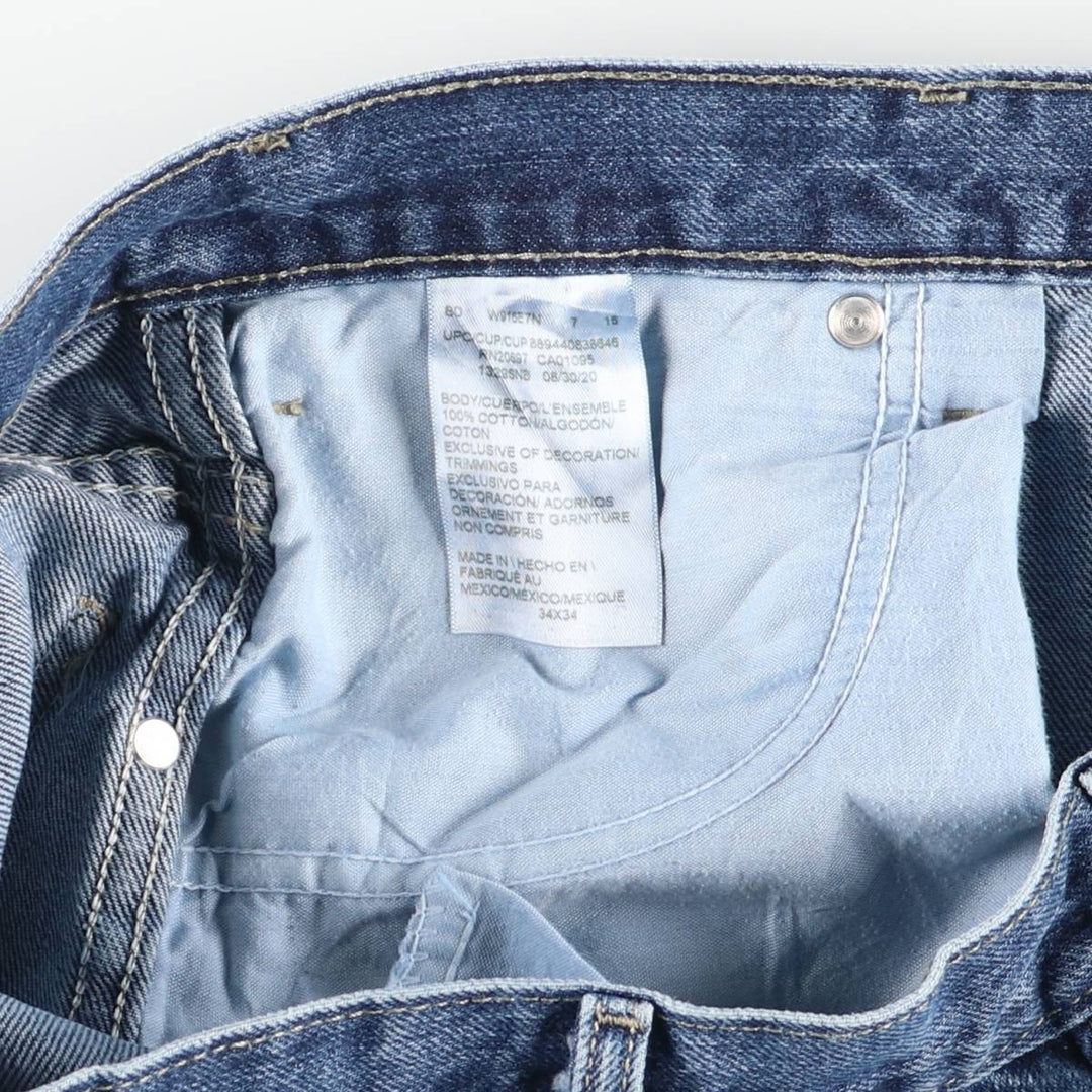 Dickies Straight Denim Pants for Men, W33 equivalent cotton blue type Vintage Second Hand