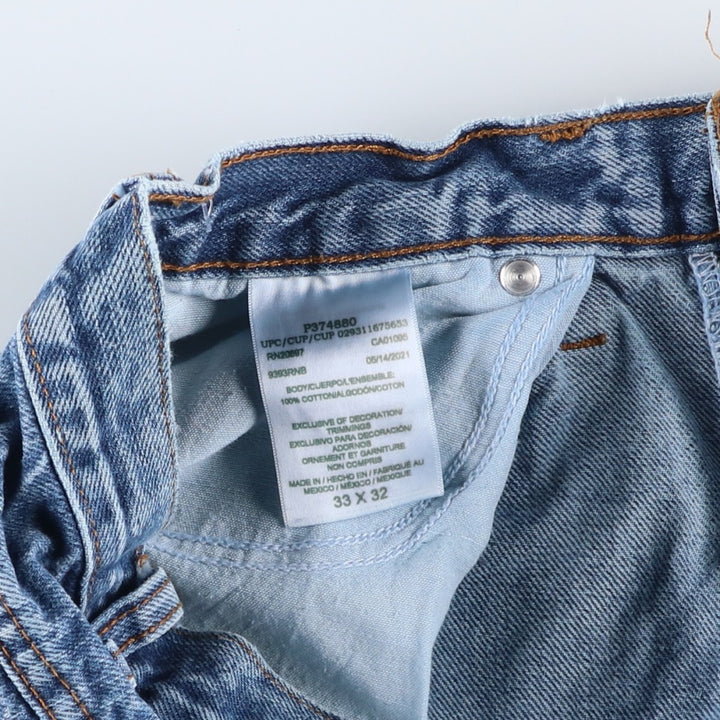 Dickies Straight Denim Pants for Men, W32 equivalent cotton blue type Vintage Second Hand