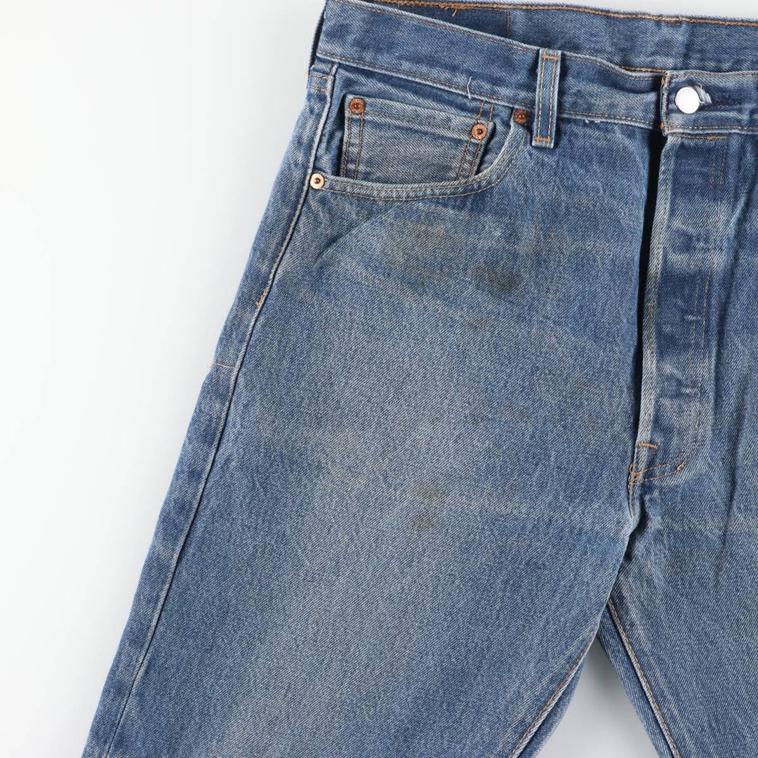 Levi's 501 straight denim pants for men, size W36 cotton blue type Vintage Second Hand