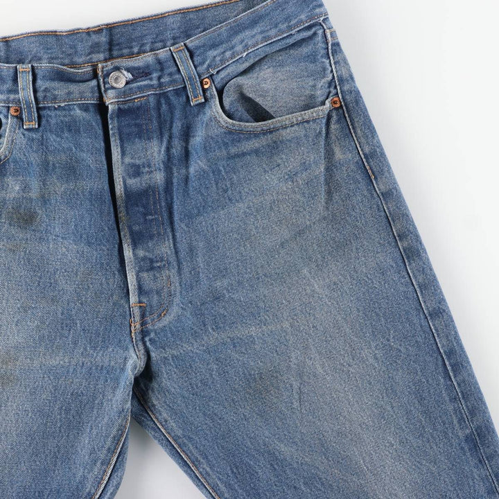 Levi's 501 straight denim pants for men, size W36 cotton blue type Vintage Second Hand