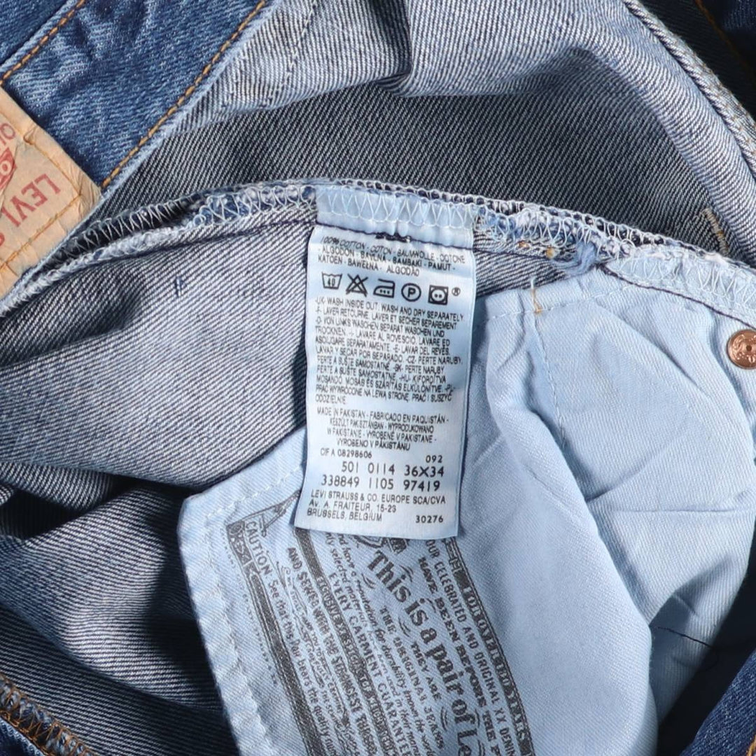 2000'S Levi's 501-0114 Straight Denim Pants, Men's, Size W36 cotton blue type Vintage Second Hand