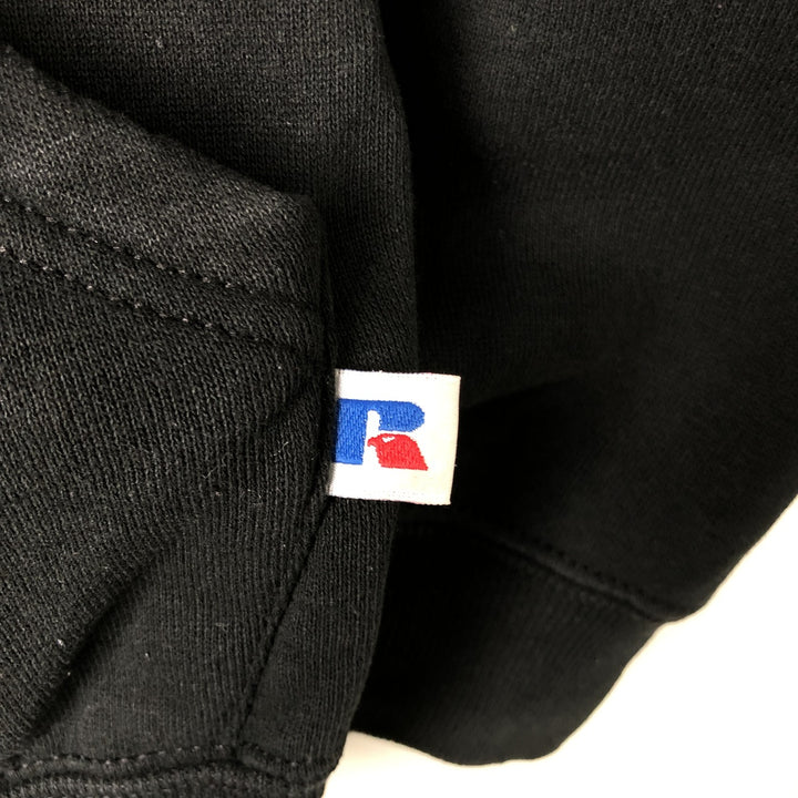 Vintage 90'S Russell Athletic full-zip sweatshirt, size XL, men's cotton black type Vintage Second Hand