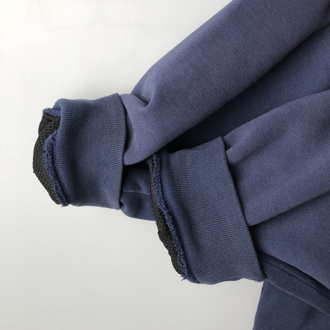 Carhartt Sweat Full Zip Hoodie Men's XXL cotton navy blue type Vintage Second Hand
