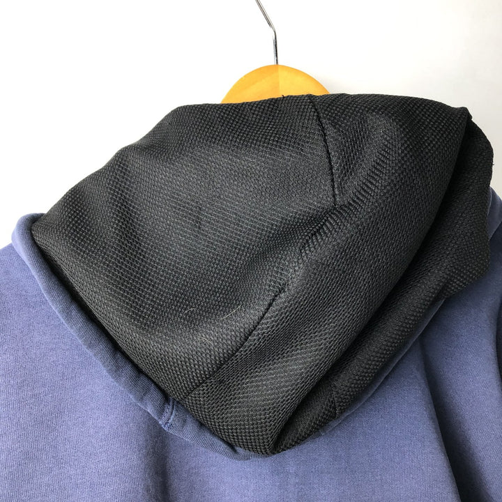 Carhartt Sweat Full Zip Hoodie Men's XXL cotton navy blue type Vintage Second Hand