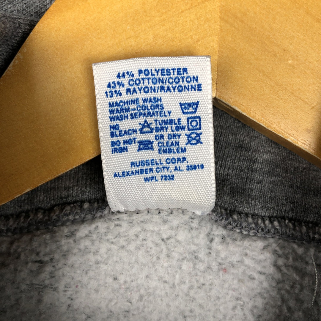 90s-00'S Russell ATHLETIC full-zip sweatshirt hoodie, made in the USA, men's size L, vintage polyester gray type Vintage Second Hand