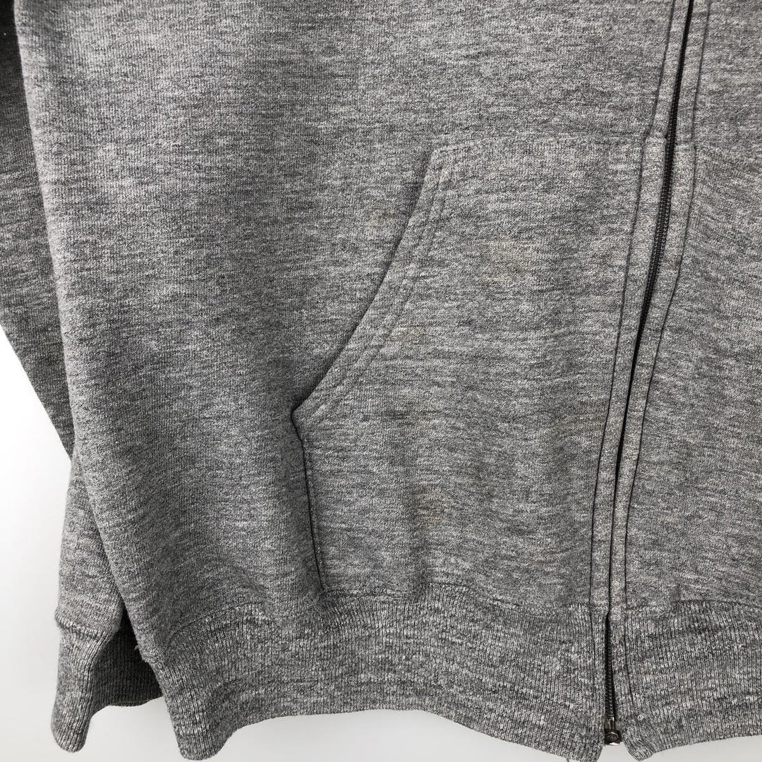 90s-00'S Russell ATHLETIC full-zip sweatshirt hoodie, made in the USA, men's size L, vintage polyester gray type Vintage Second Hand