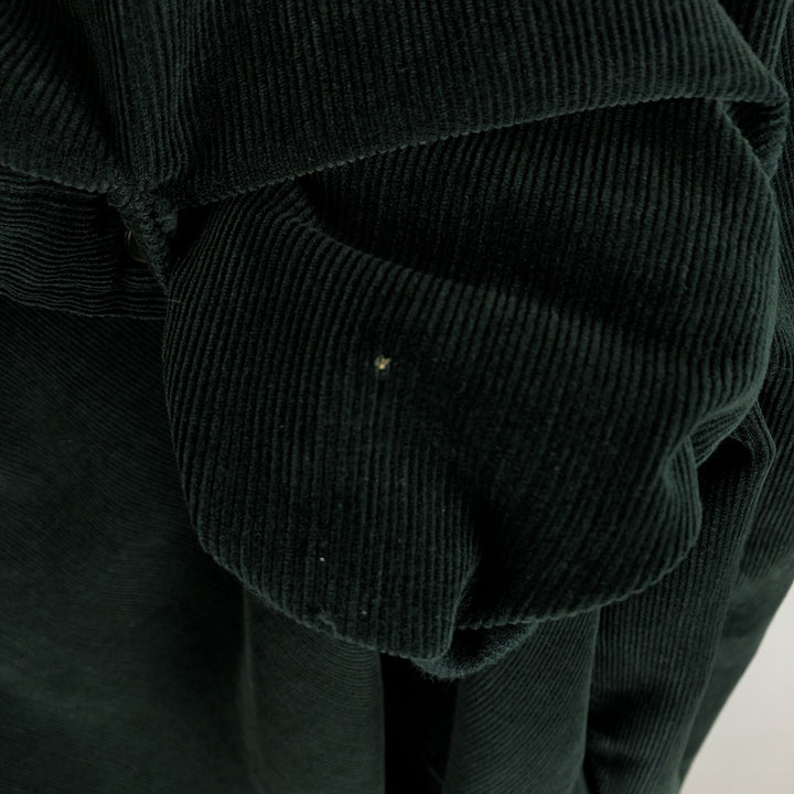 1990'S LLBean Long Sleeve Button-Down Corduroy Shirt, Men's Size Medium, Vintage cotton Green type dark green Vintage Second Hand