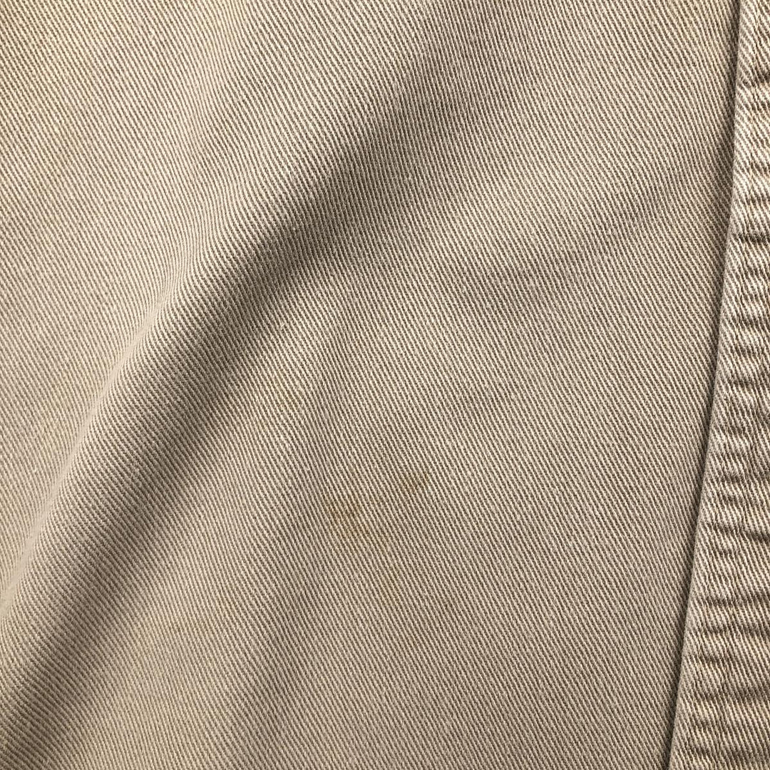 Vintage LLBean long-sleeved cotton shirt from the 1980'S to 1990s, size L, for men unclear Beige type Vintage Second Hand