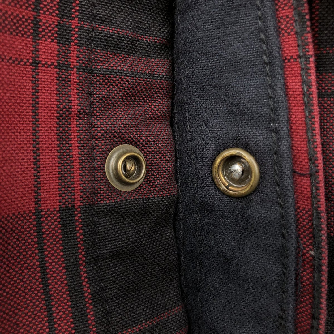 Carhartt Buffalo Check Long Sleeve Work Shirt cotton red type Vintage Second Hand