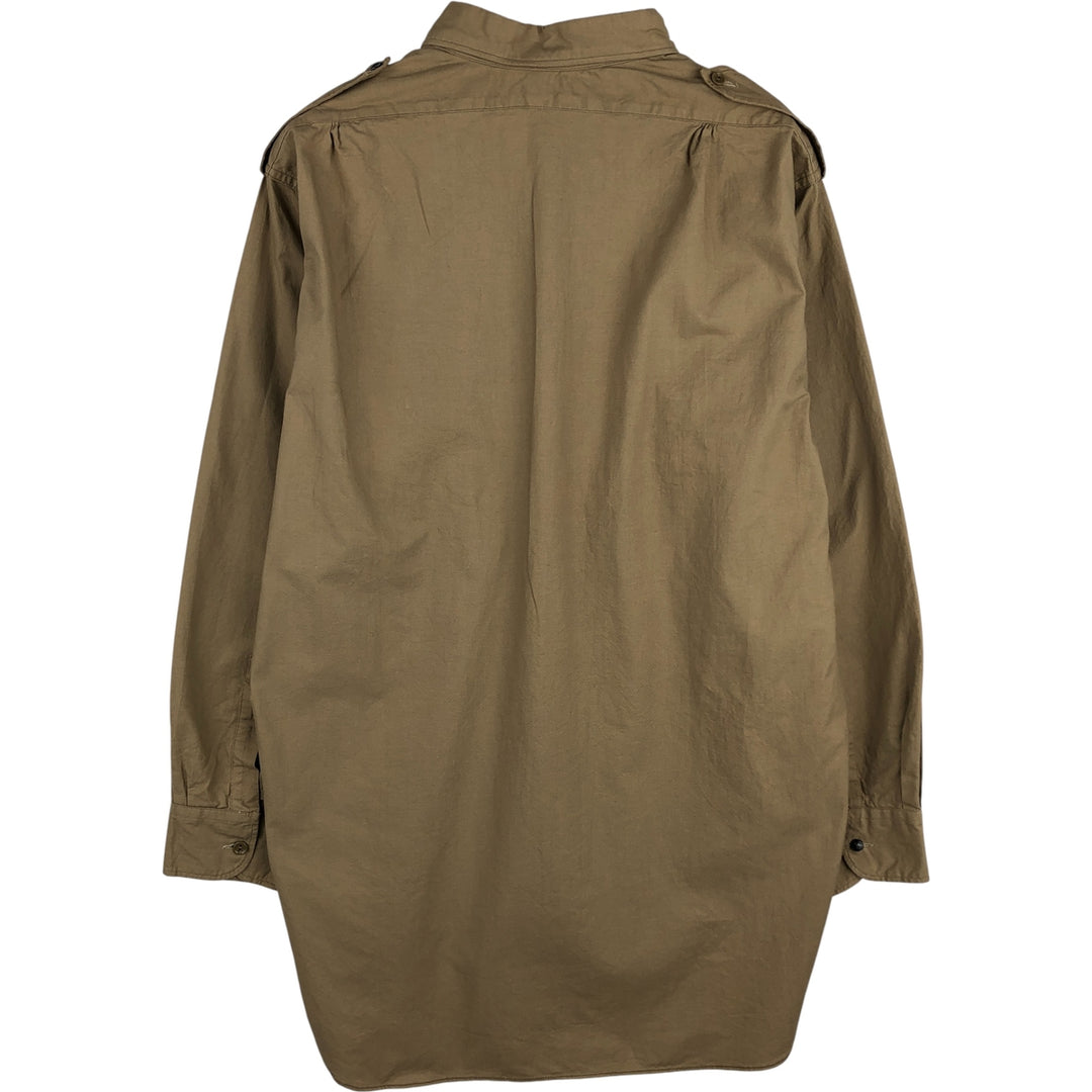 SANFOR Long Sleeve Work Shirt, Men's Size L, Vintage unclear Beige type Vintage Second Hand