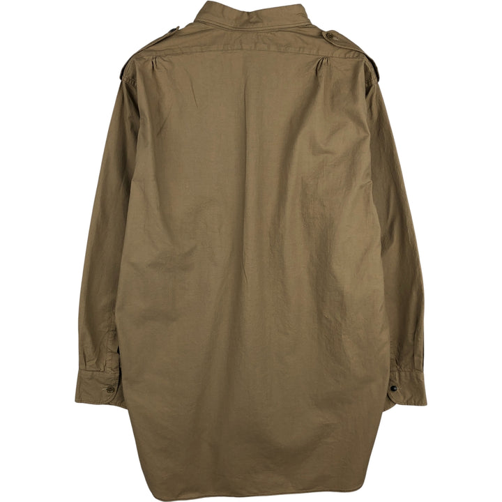 SANFOR Long Sleeve Work Shirt, Men's Size L, Vintage unclear Beige type Vintage Second Hand