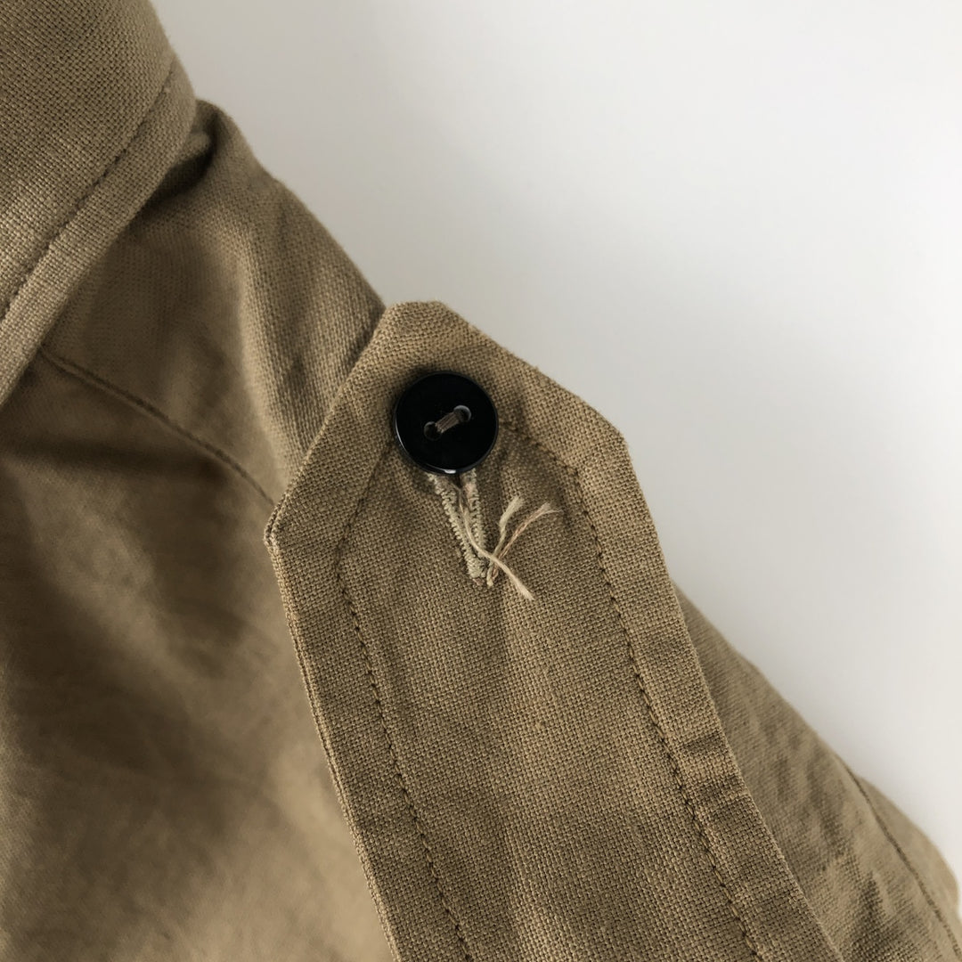 SANFOR Long Sleeve Work Shirt, Men's Size L, Vintage unclear Beige type Vintage Second Hand