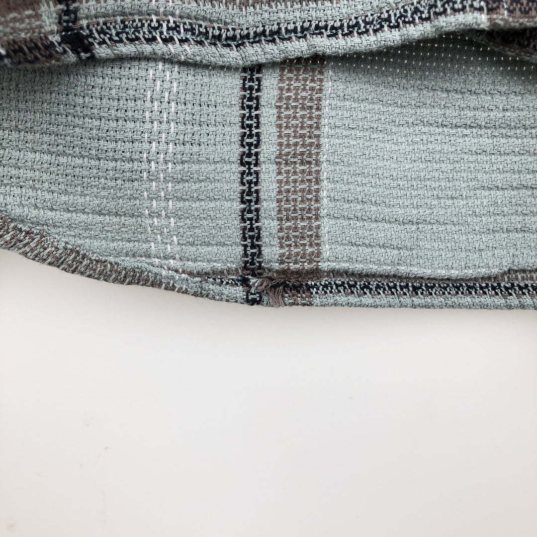 Ralph Lauren POLO RALPH LAUREN Slim Fit Long Sleeve Button-Down Check Shirt, Men's Size L cotton Blue type light blue Vintage Second Hand