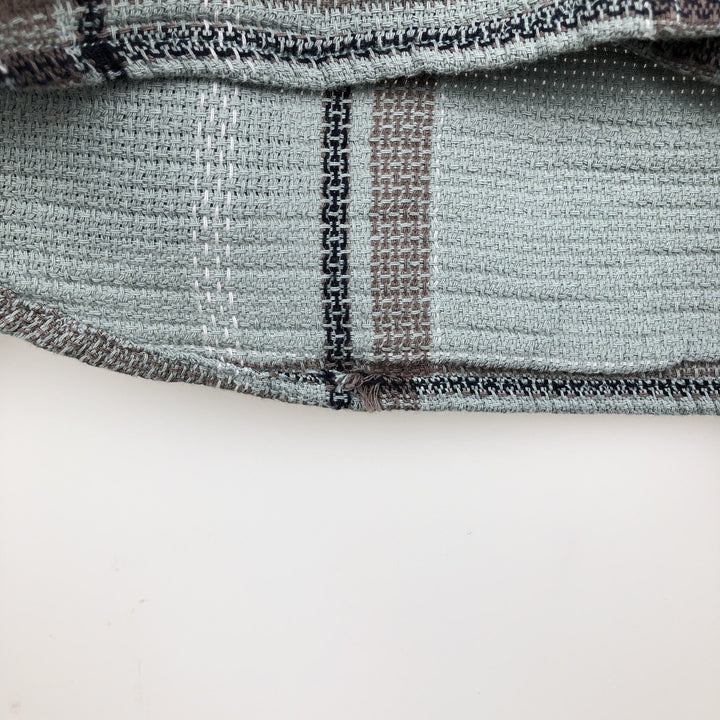 Ralph Lauren POLO RALPH LAUREN Slim Fit Long Sleeve Button-Down Check Shirt, Men's Size L cotton Blue type light blue Vintage Second Hand