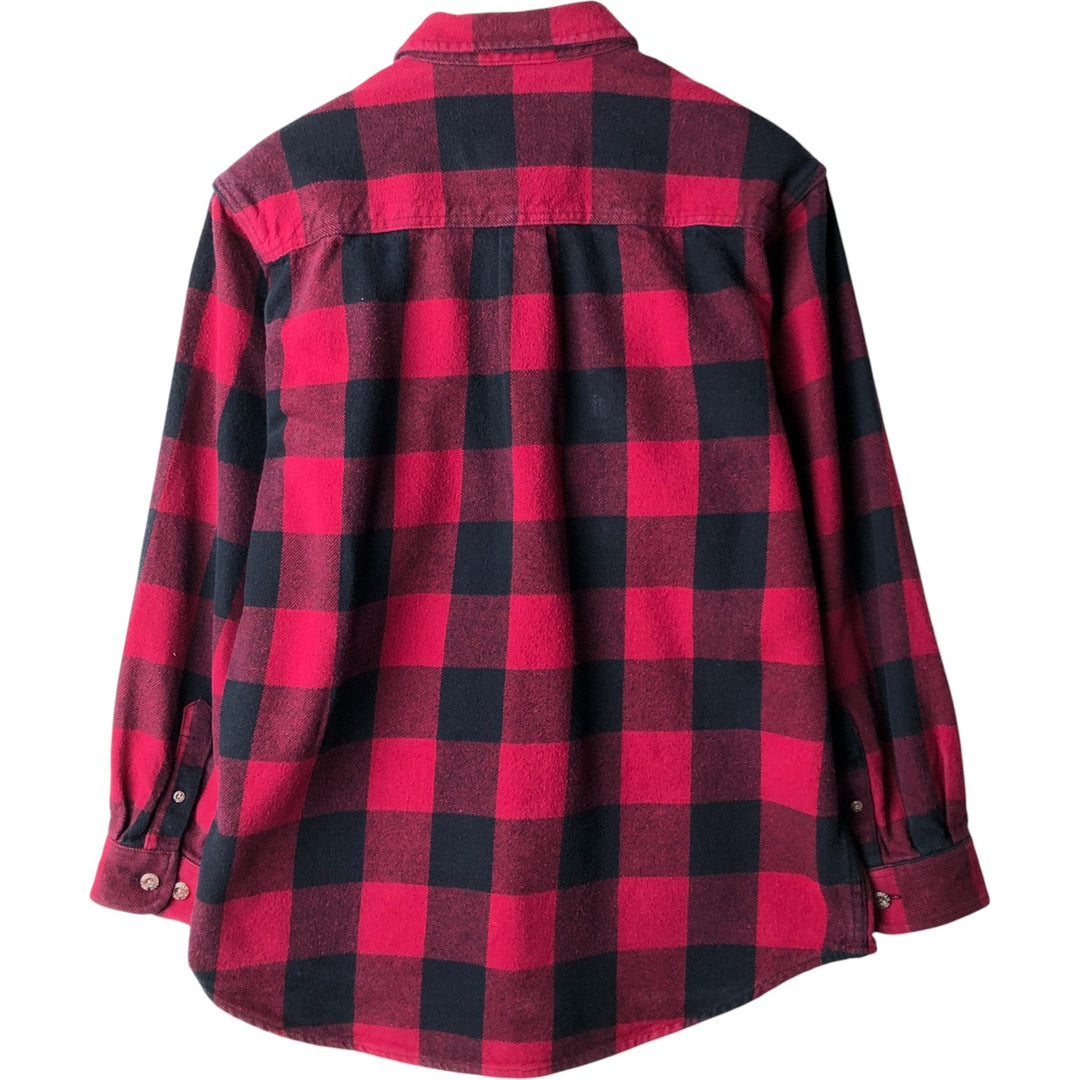 FIELD AND STREAM Long Sleeve Flannel Check Shirt, Men's Size L unclear red type Vintage Second Hand
