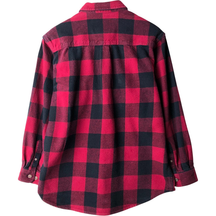 FIELD AND STREAM Long Sleeve Flannel Check Shirt, Men's Size L unclear red type Vintage Second Hand