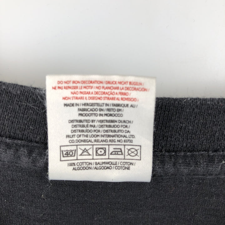 Fruit of the Loom Iron Maiden Band T-shirt, size S for men cotton black type Vintage Second Hand