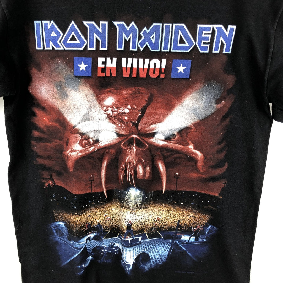 Fruit of the Loom Iron Maiden Band T-shirt, size S for men cotton black type Vintage Second Hand