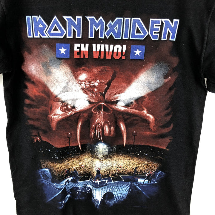 Fruit of the Loom Iron Maiden Band T-shirt, size S for men cotton black type Vintage Second Hand