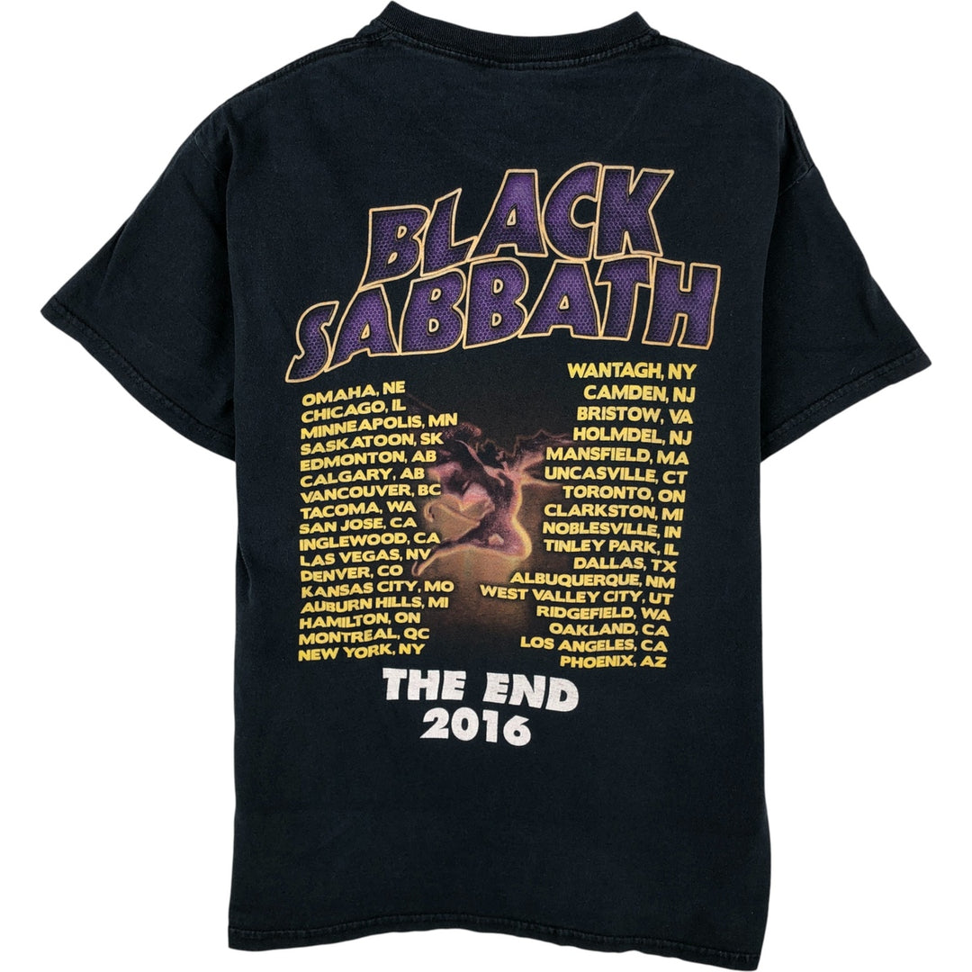 Gildan Black Sabbath band T-shirt, men's size M cotton black type Vintage Second Hand