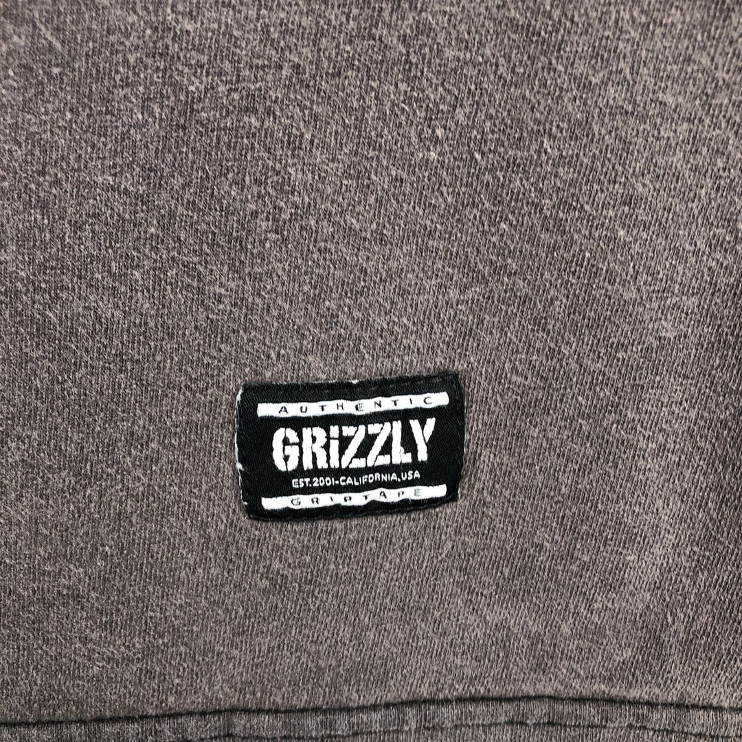 Grizzly Griptape Grateful Dead Band T-Shirt, Men's Size Large cotton gray type Vintage Second Hand