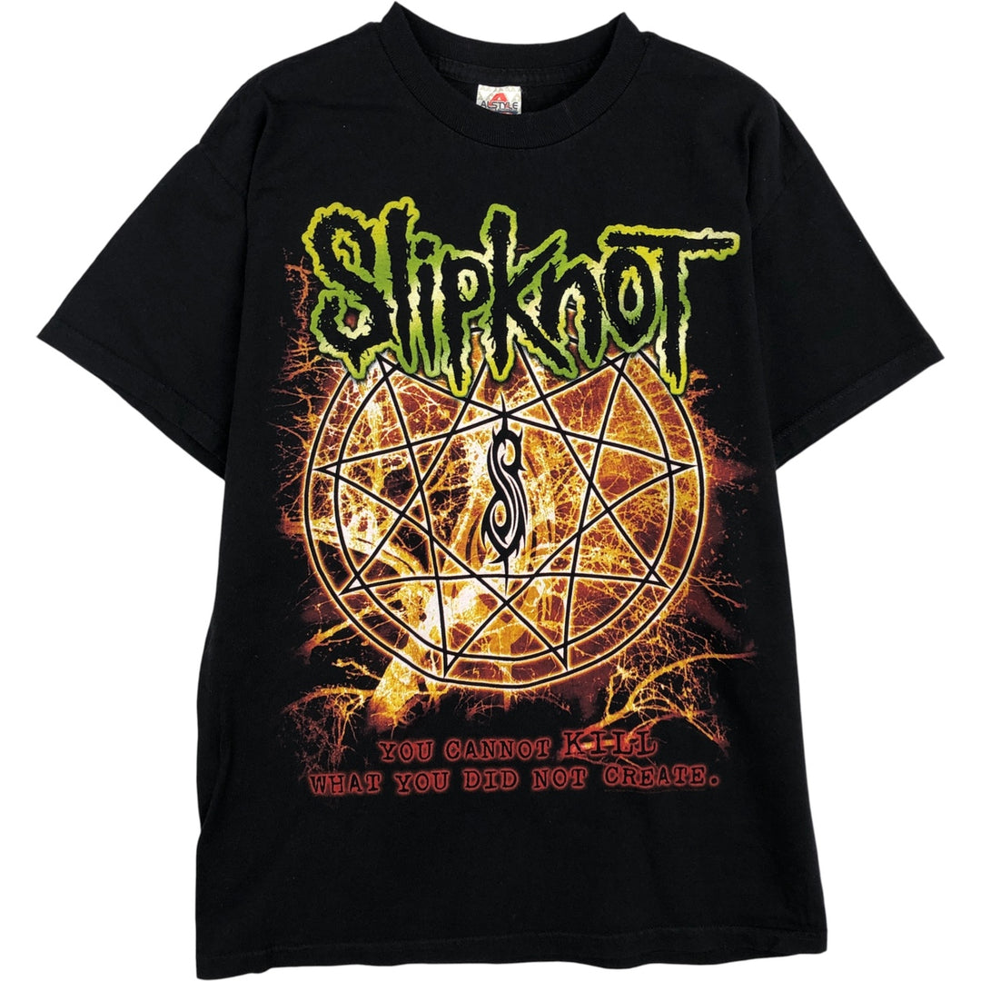 ALSTYLE SLIPKNOT Band T-Shirt, Men's Size M cotton black type Vintage Second Hand