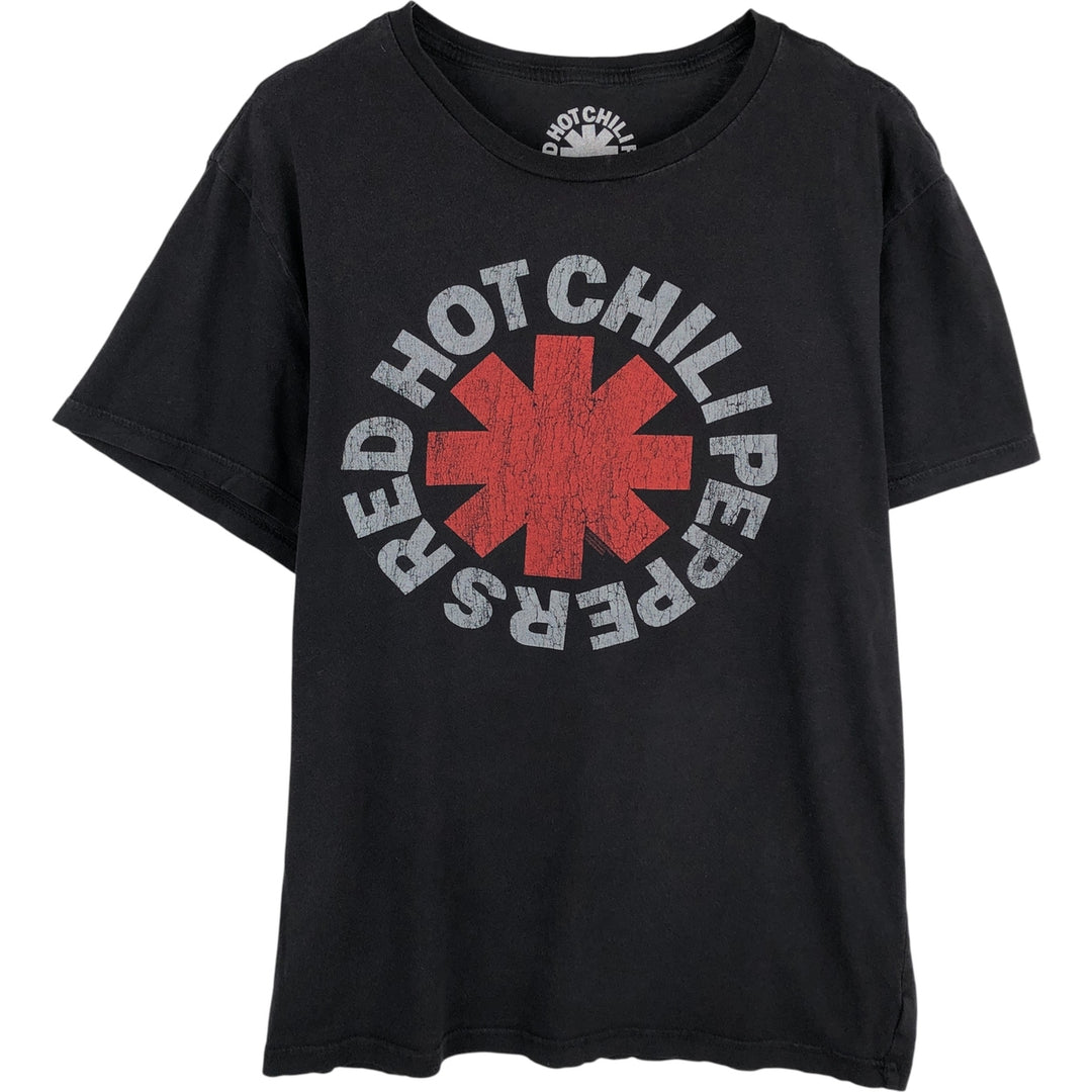 RED HOT CHILI PEPPERS Red Hot Chili Peppers Band T-shirt Band T Men's XL equivalent cotton black type Vintage Second Hand