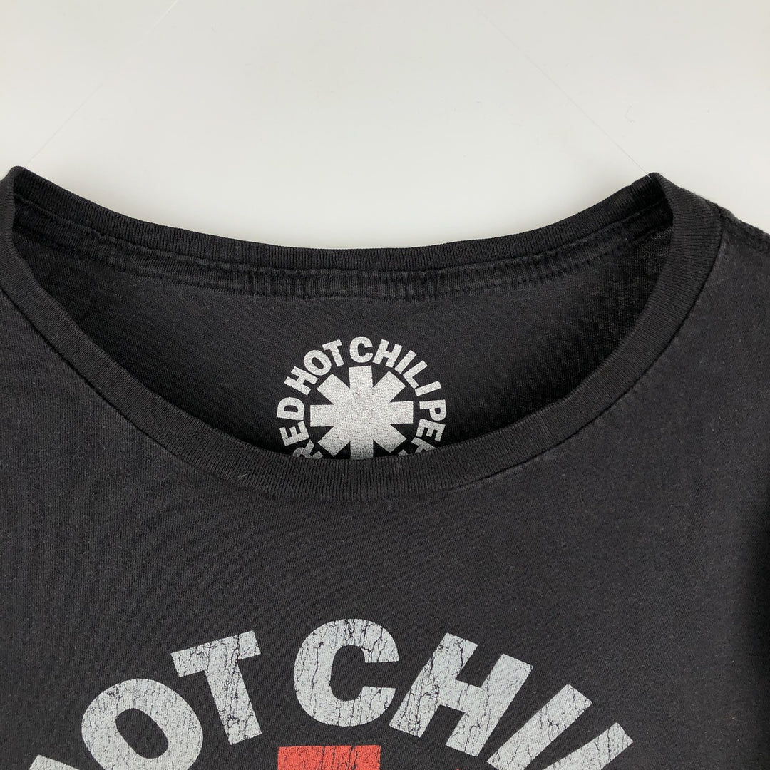 RED HOT CHILI PEPPERS Red Hot Chili Peppers Band T-shirt Band T Men's XL equivalent cotton black type Vintage Second Hand