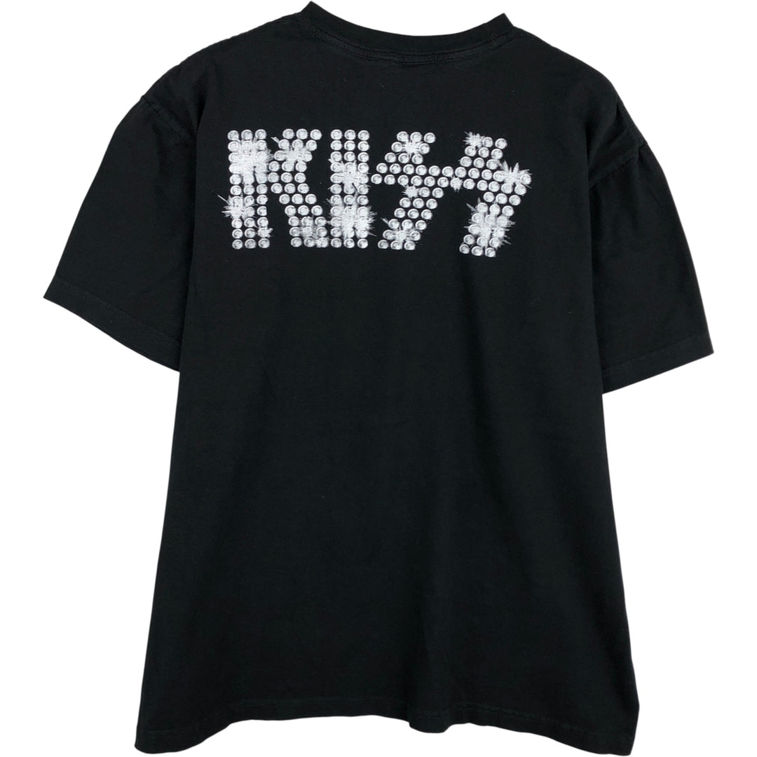 VISION KISS Band T-Shirt, Men's Size L cotton black type Vintage Second Hand