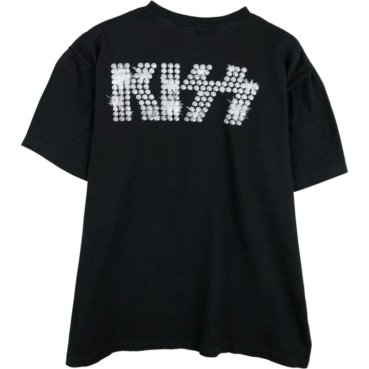 VISION KISS Band T-Shirt, Men's Size L cotton black type Vintage Second Hand