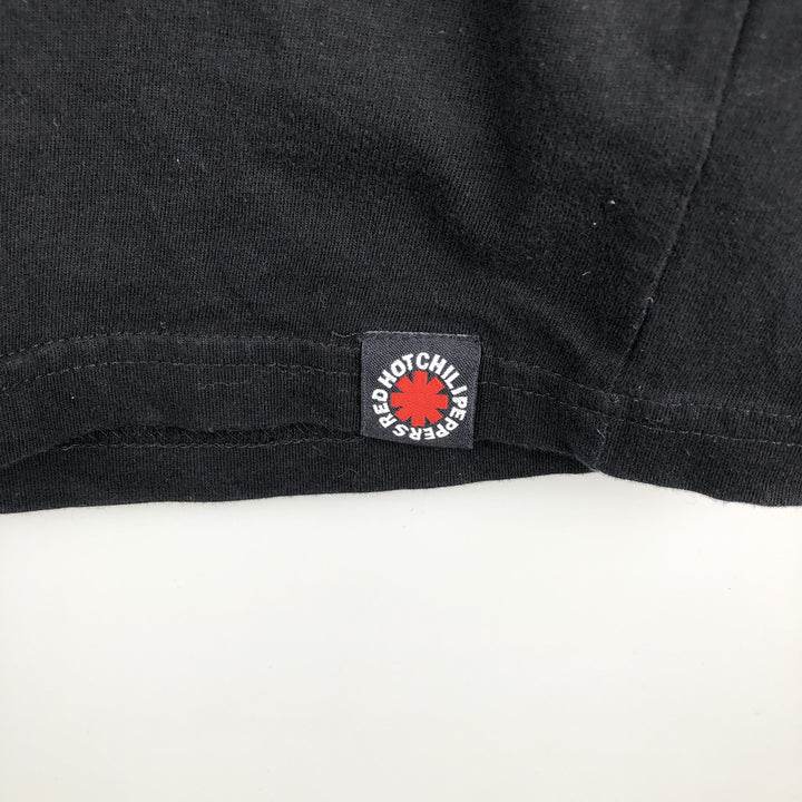 RED HOT CHILI PEPPERS Red Hot Chili Peppers Band T-shirt Band T Men's L size unclear black type Vintage Second Hand