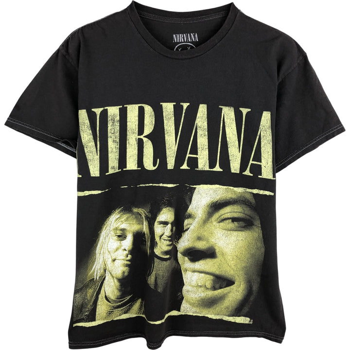 NIRVANA Nirvana Band T-shirt, Band T, Men's M size cotton Charcoal Vintage Second Hand