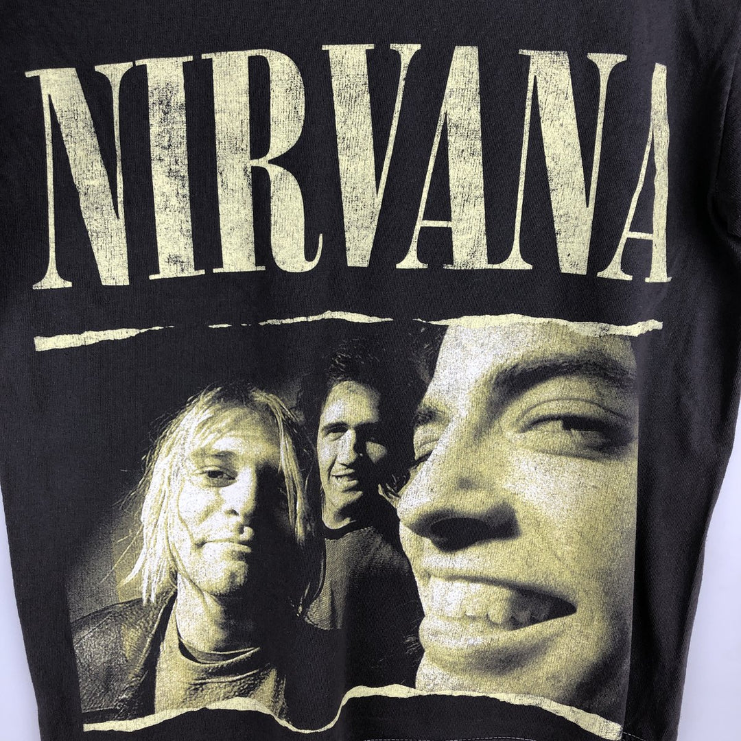 NIRVANA Nirvana Band T-shirt, Band T, Men's M size cotton Charcoal Vintage Second Hand
