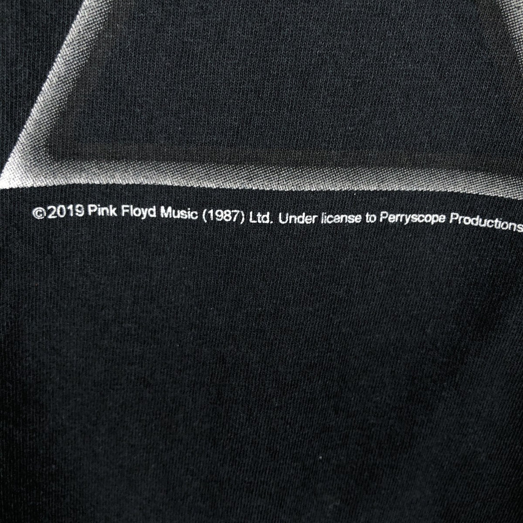PINK FLOYD Pink Floyd Band T-shirt Band T Men's M size unclear black type Vintage Second Hand