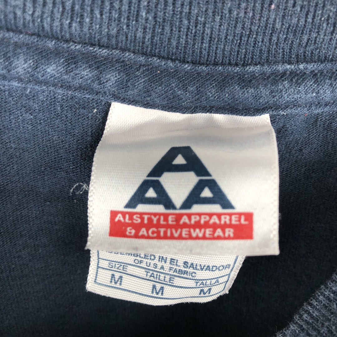 ALSTYLE APPAREL and ACTIVE WEAR JIMI HENDRIX Band T-Shirt, Men's Medium cotton navy blue type Vintage Second Hand