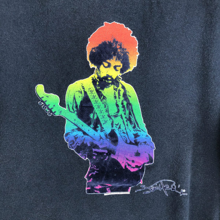 ALSTYLE APPAREL and ACTIVE WEAR JIMI HENDRIX Band T-Shirt, Men's Medium cotton navy blue type Vintage Second Hand