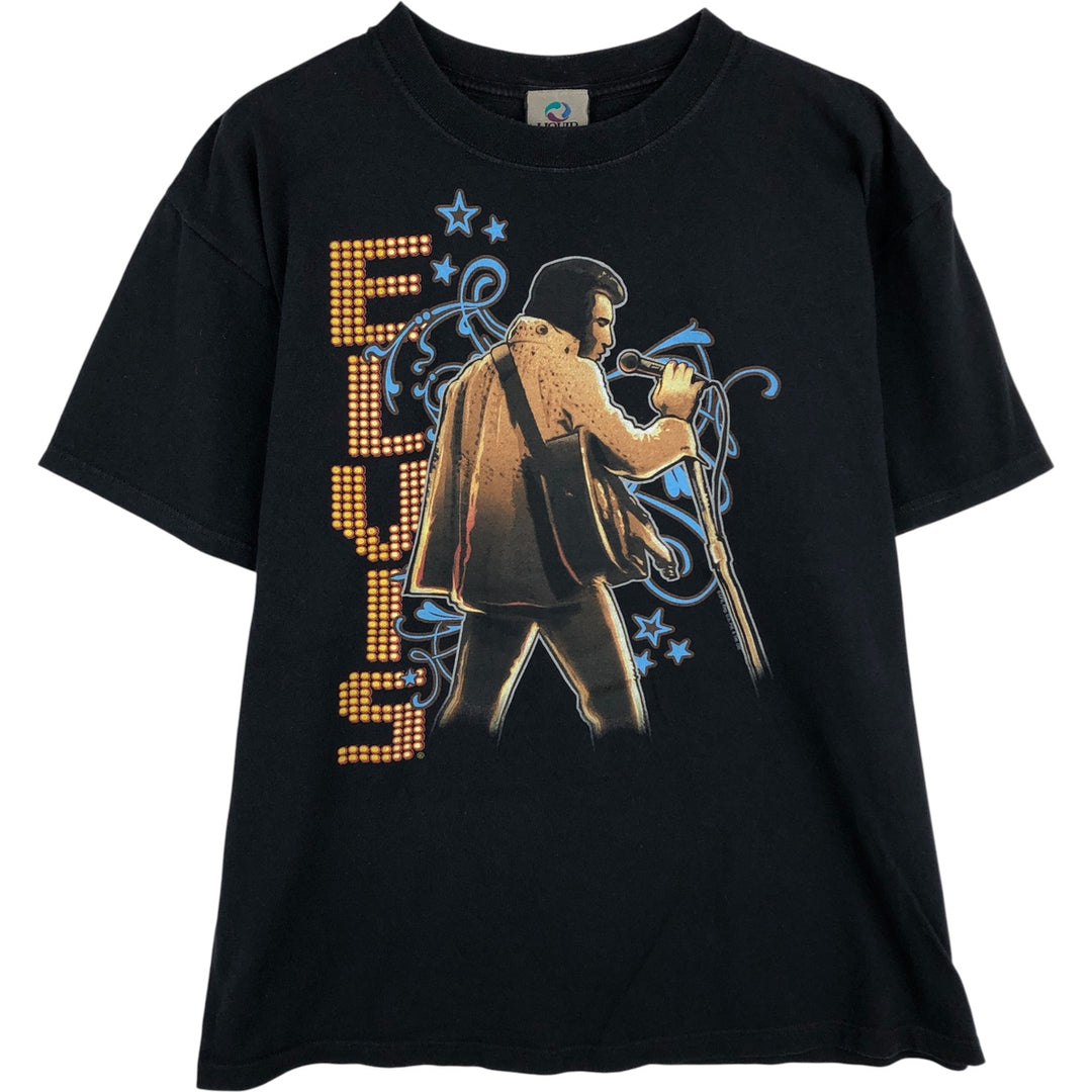 Liquid Blue Elvis Presley Band T-Shirt, Men's Size Large cotton black type Vintage Second Hand