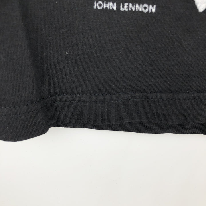 THE BEATLES Large Print Band T-Shirt, Men's Size Medium unclear black type Vintage Second Hand