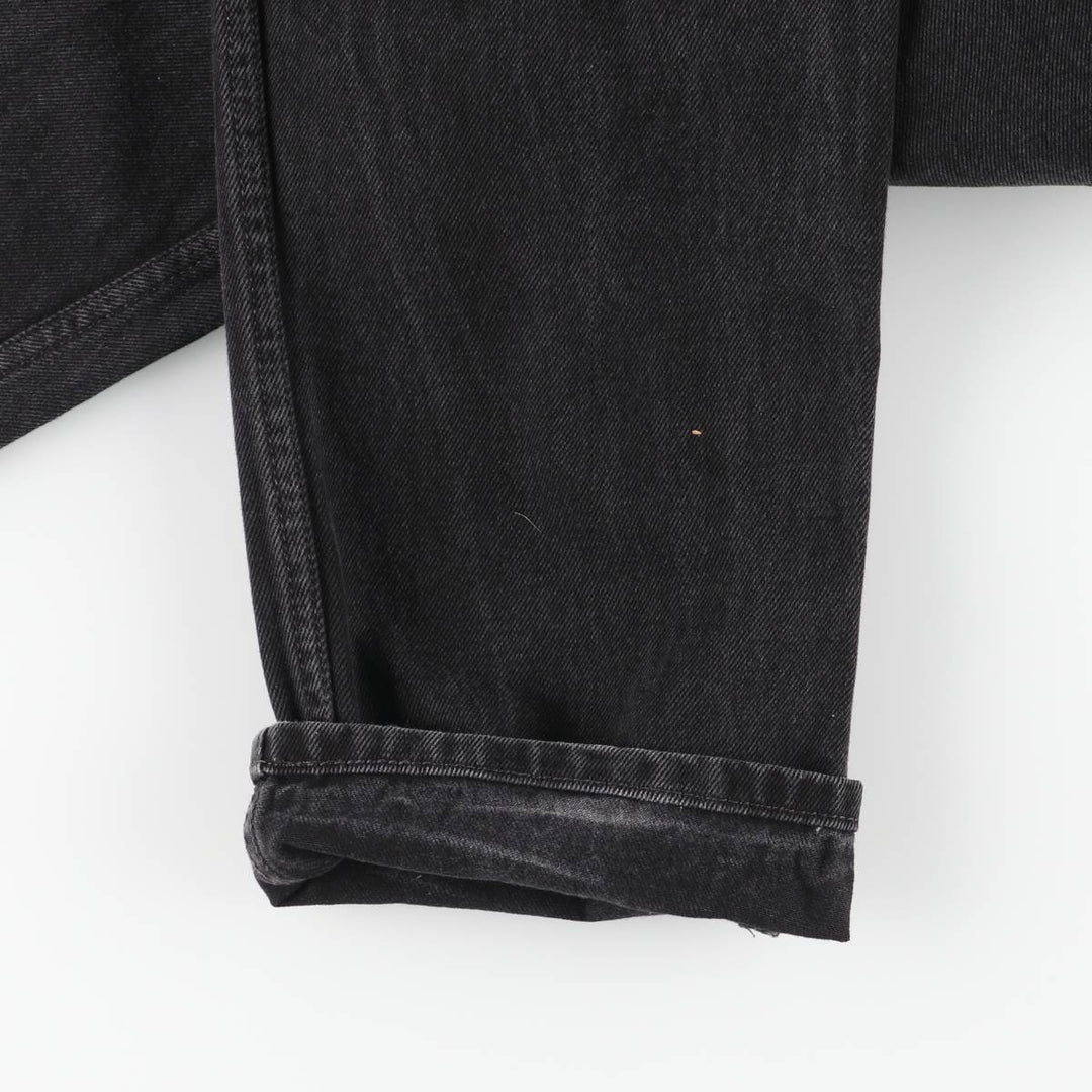 Levi's 505 Black Denim Tapered Denim Pants for Men, W32 equivalent cotton black type Vintage Second Hand