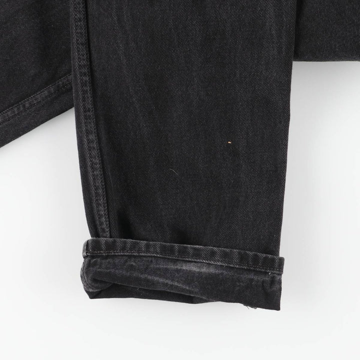 Levi's 505 Black Denim Tapered Denim Pants for Men, W32 equivalent cotton black type Vintage Second Hand