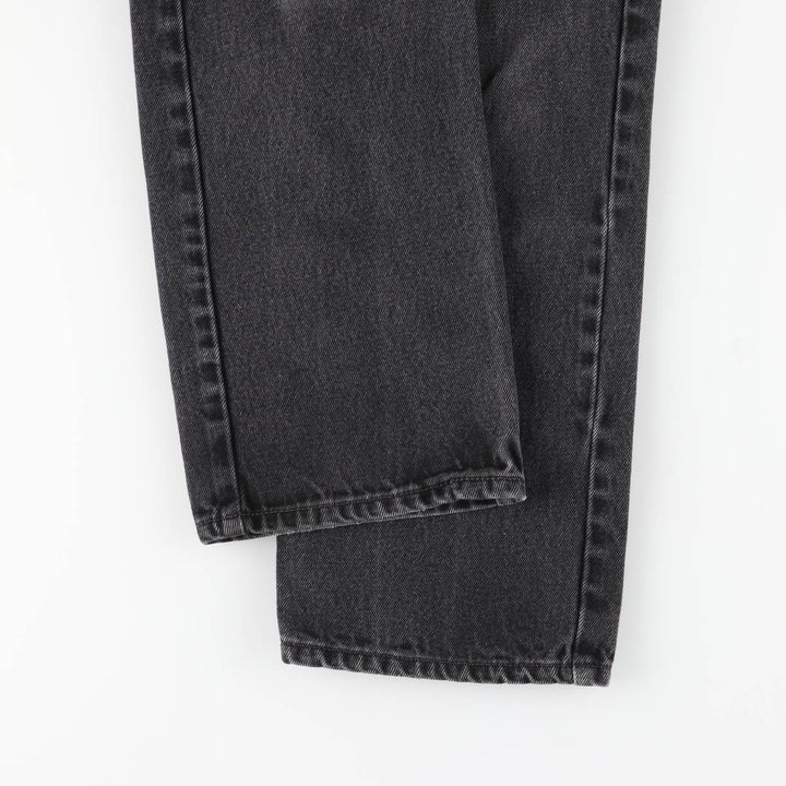Levi's 505 Regular Fit Tapered Denim Pants, Black, Men's, Size W30 cotton black type Vintage Second Hand
